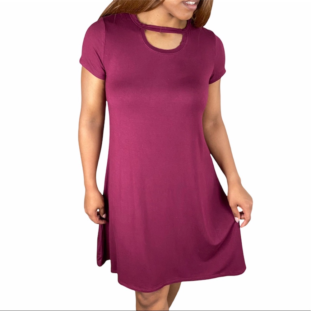 Art Class Burgundy Dress Youth XL 14/16